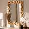 Baxton Studio Arpina Modern Antique Gold Finished Rectangular Accent Wall Mirror 150-8887 - alternate 2
